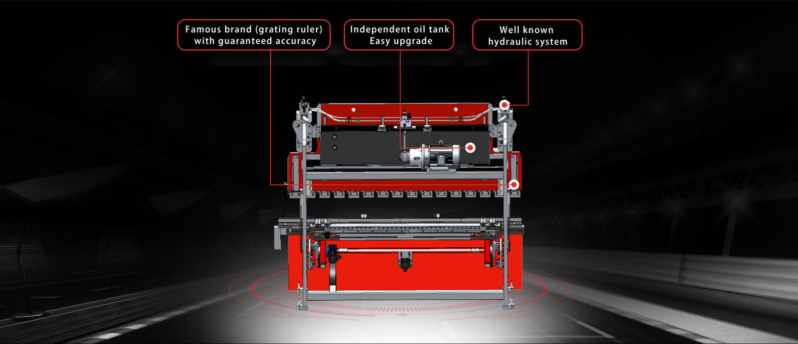 RAGOS Down-acting hybrid CNC press brake  HG Series 3200mm