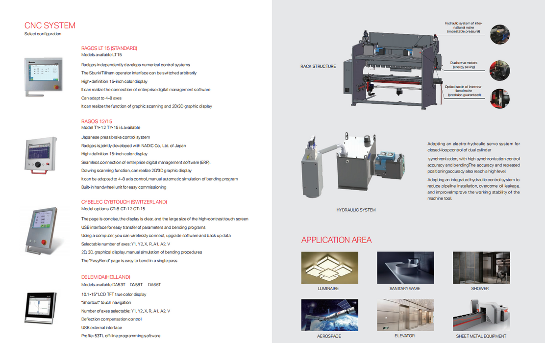 RAGOS Dual Servo Hybrid CNC Press Brake  HM Series 3200mm